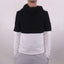 BLACK AND WHITE PULLOVER FRONT